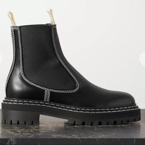 Proenza Schouler topstitched leather Chelsea boots